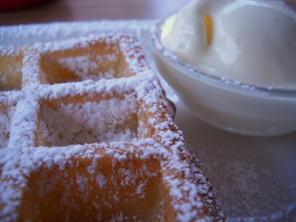 Brusselse wafels met Lindemans Faro-Lambic